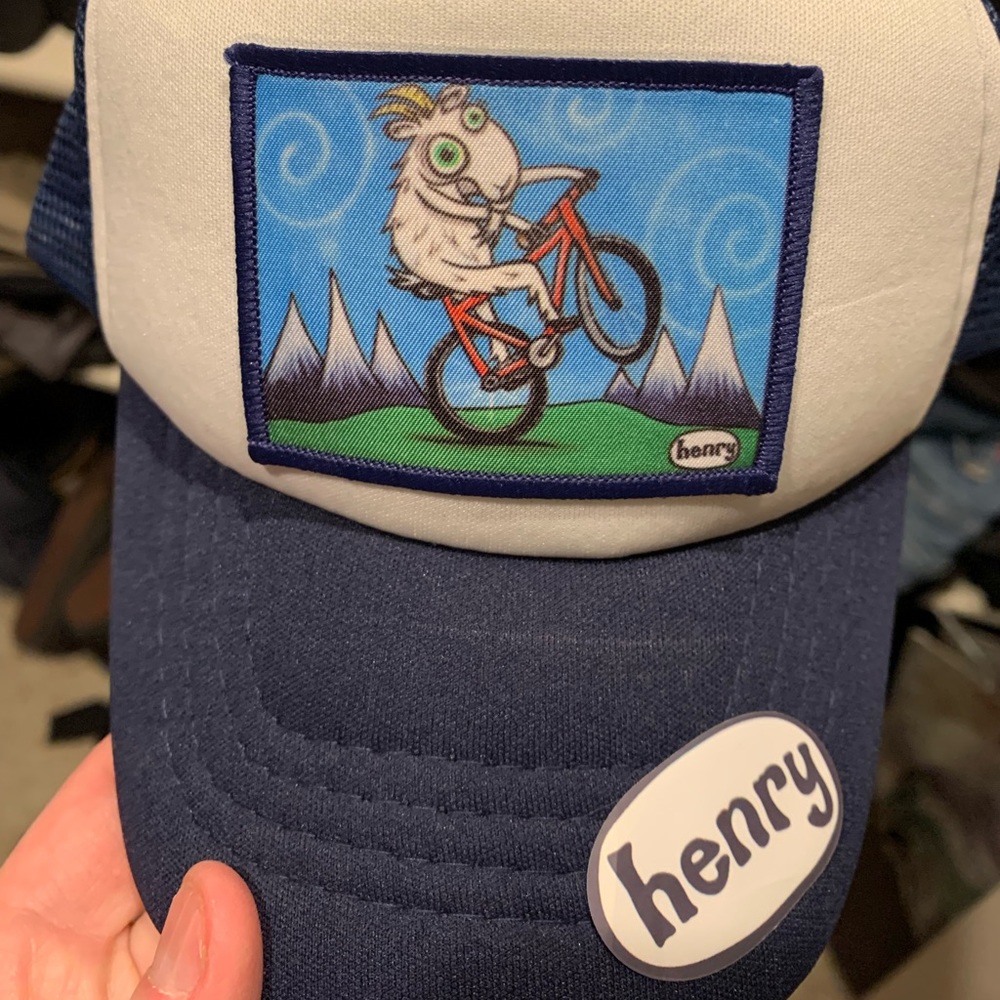 It’s A Henry - Baby Goat Biking Trucker Hat 🐐